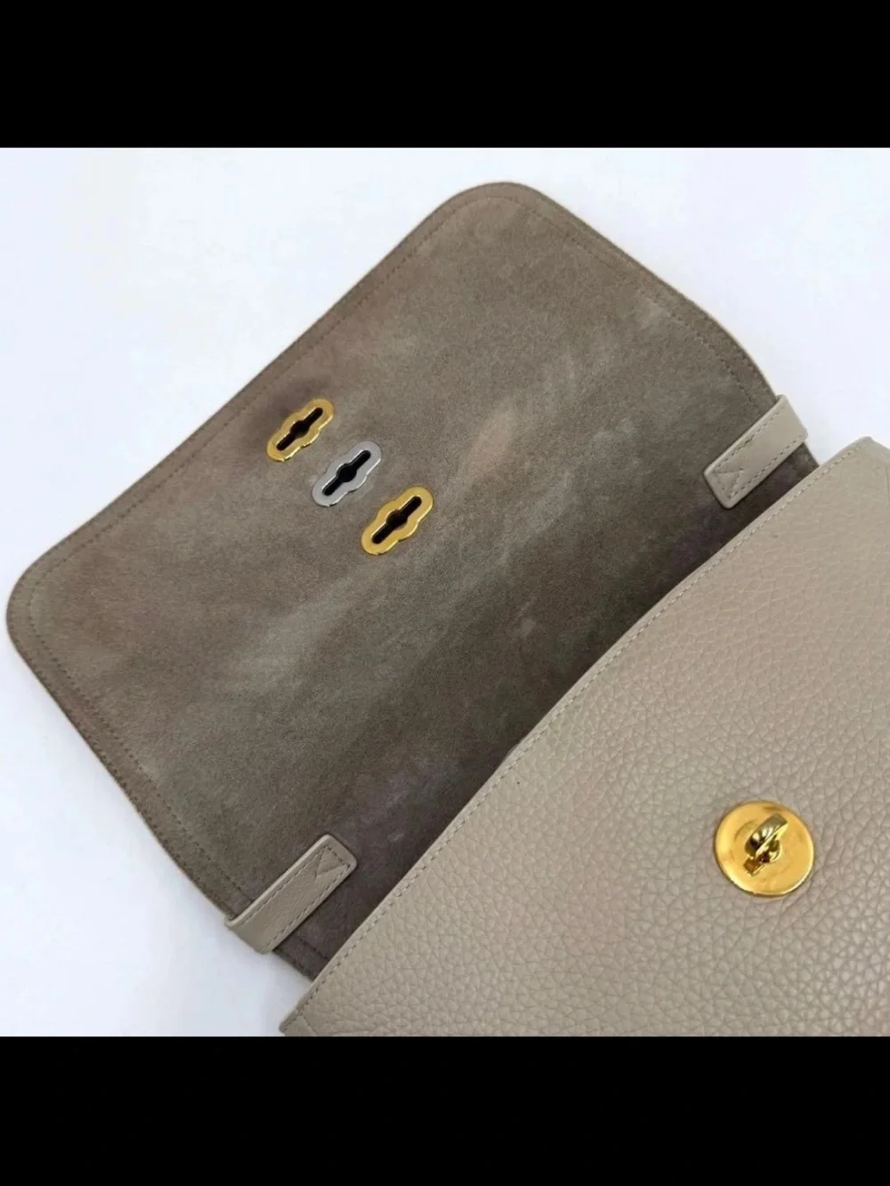 Mulberry Small Neutral Pebble Leather Satchel with Gold Hardware